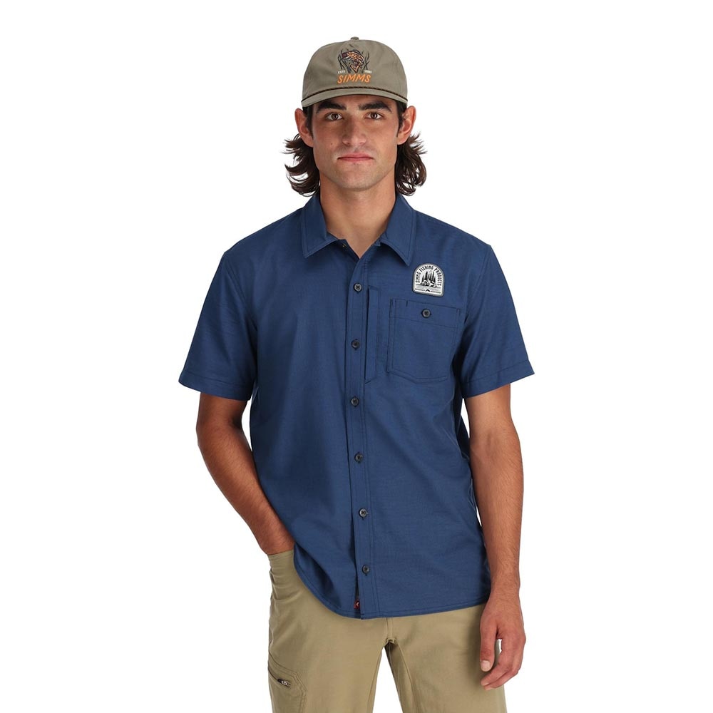 Simms Shop Shirt Men's in Navy 2